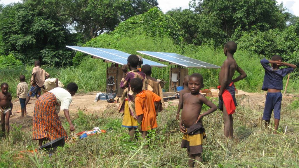 Solar panels in Africa