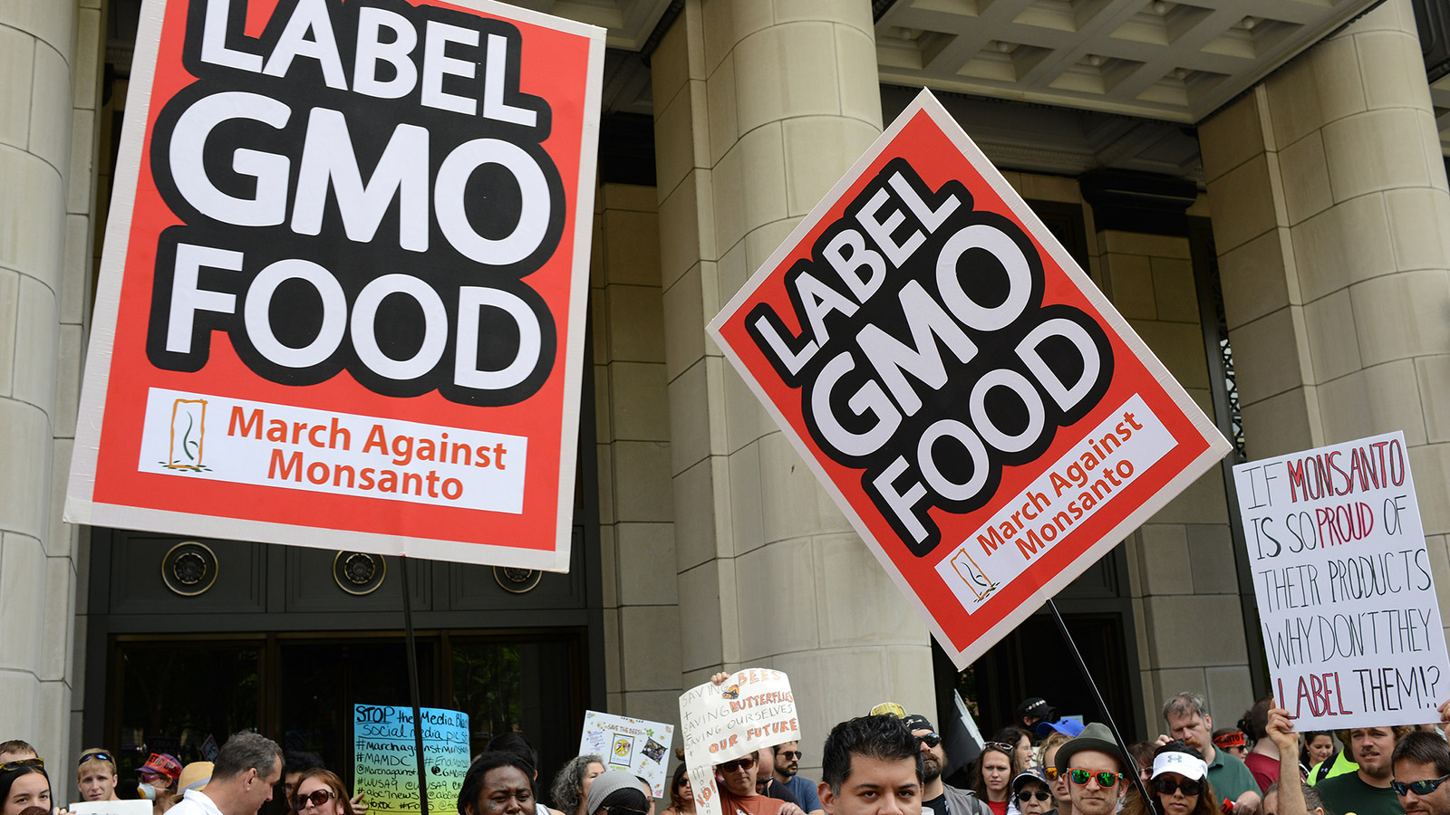 GMO labelling protest