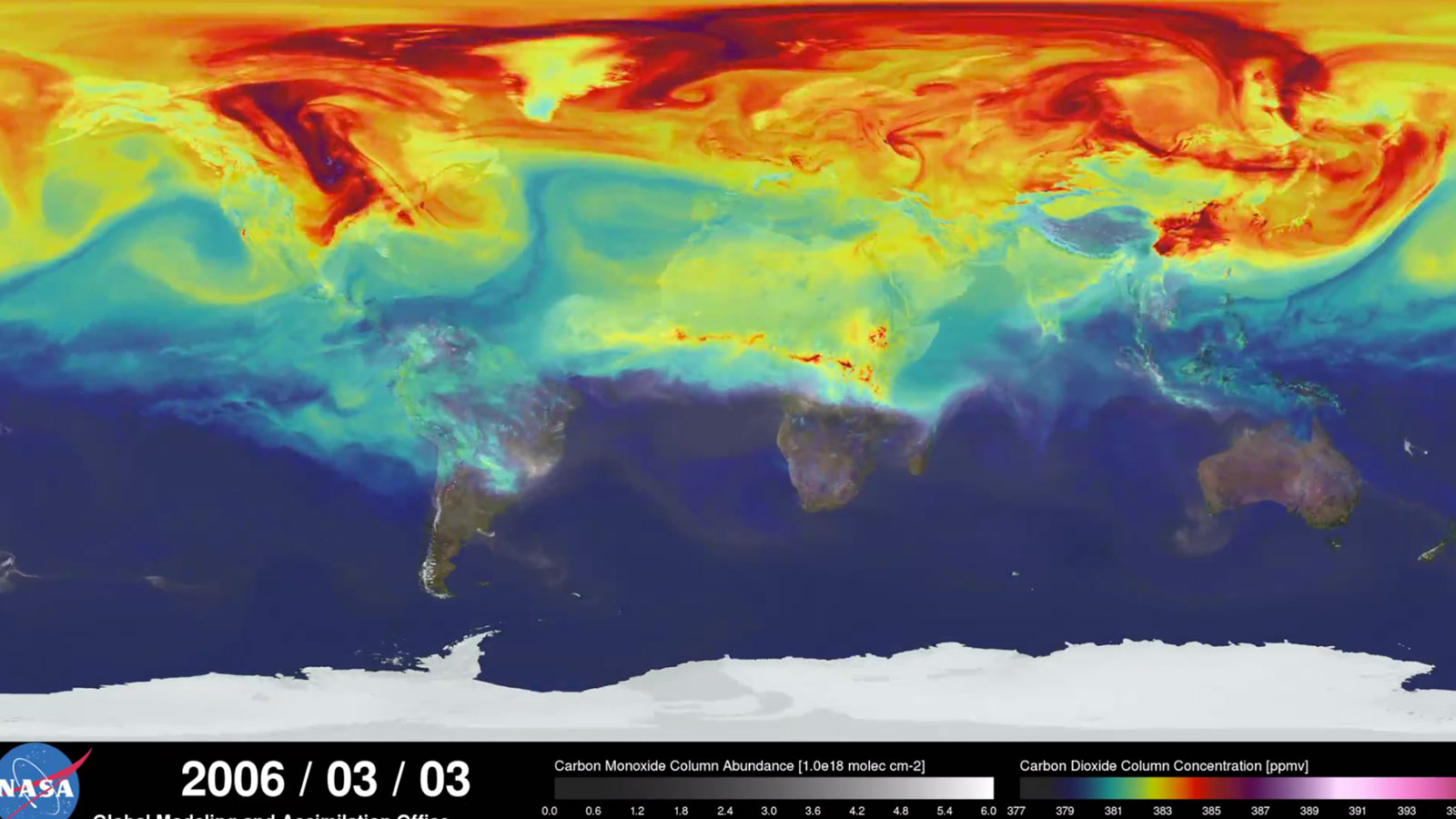 A year in the life of Earth's CO2