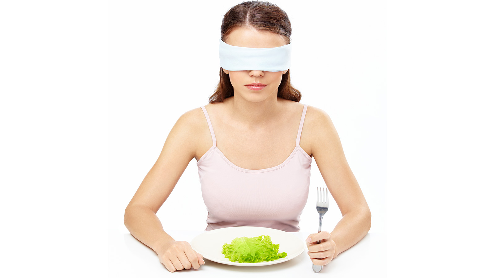 Blindfolded eater
