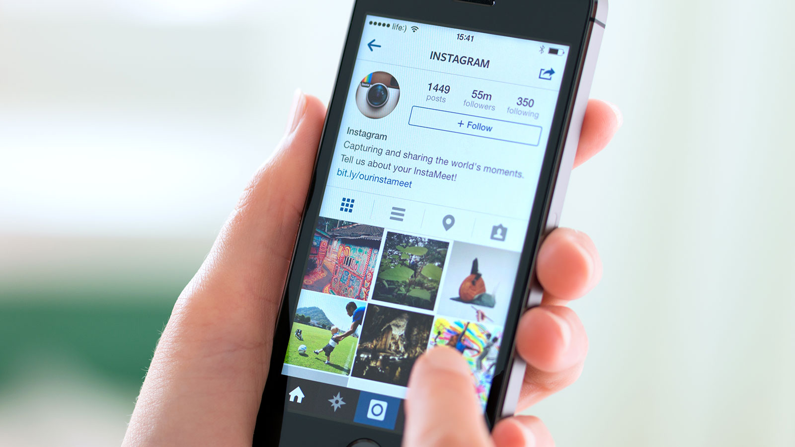 Instagram on an iPhone