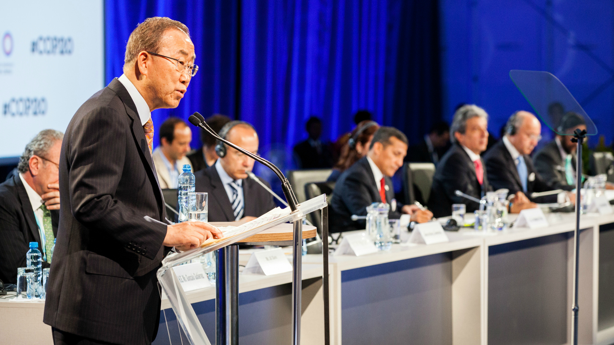 Ban Ki-moon and others at Lima