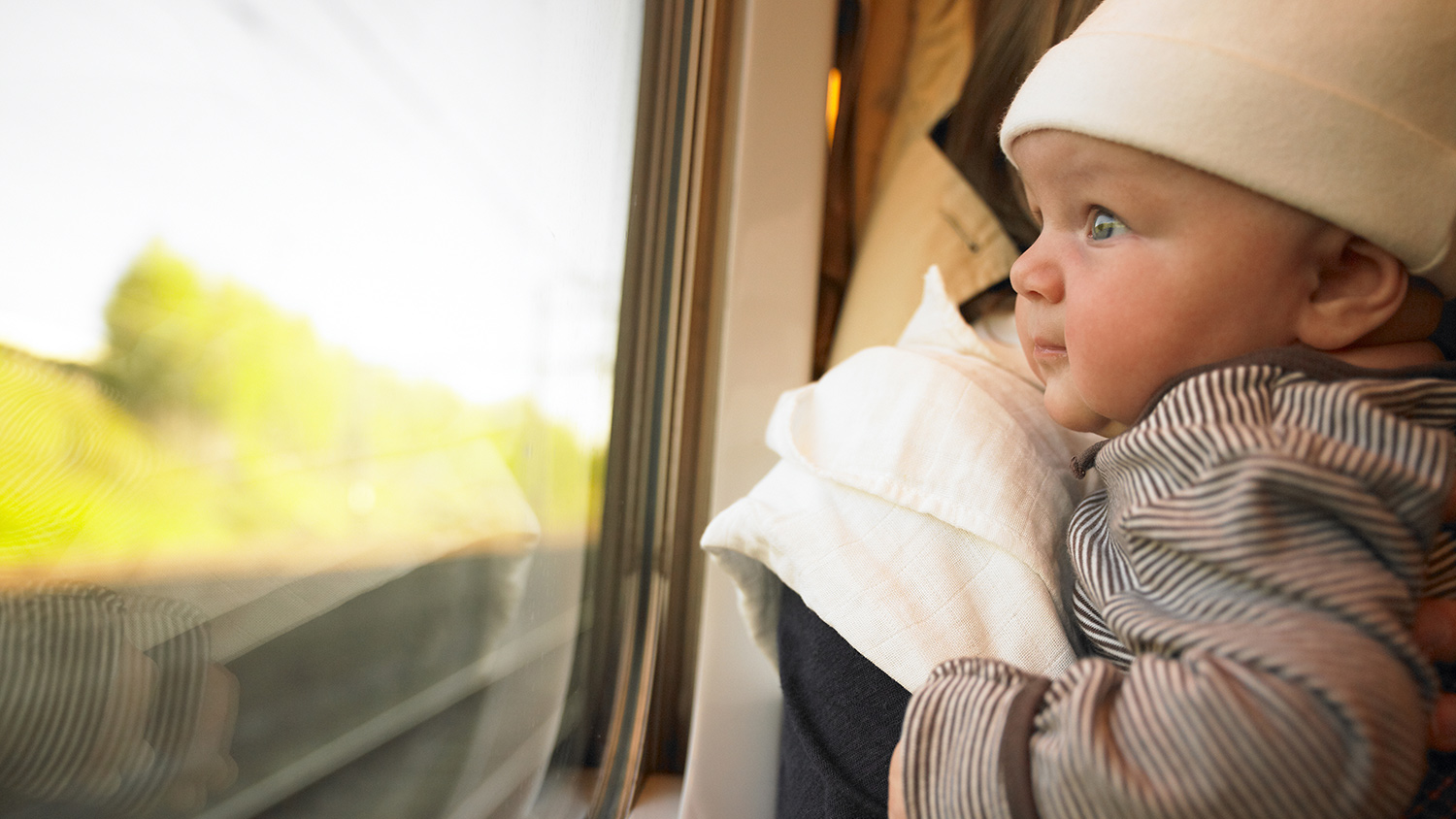 Baby on train
