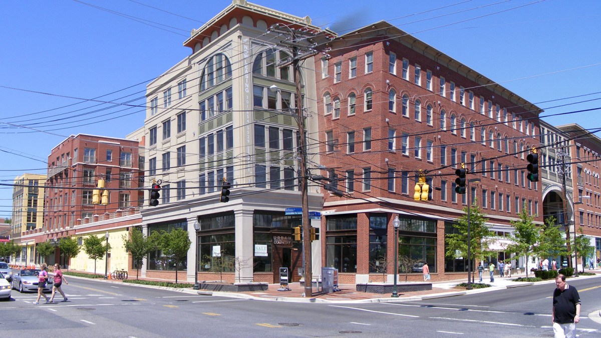 Downtown Bethesda Maryland in suburban Washington DC.