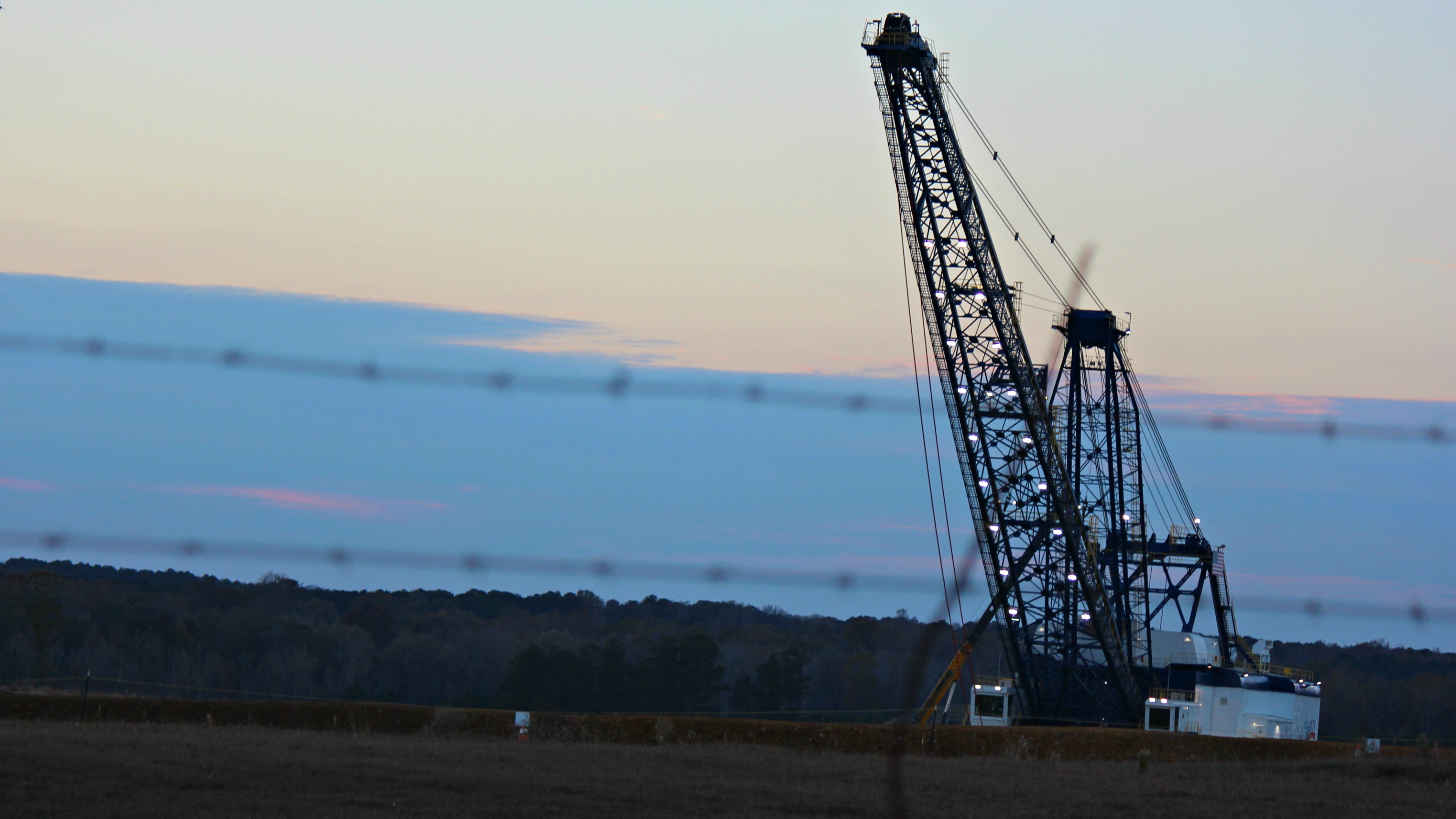 crane at Kemper County Energy Facility, Mississippi