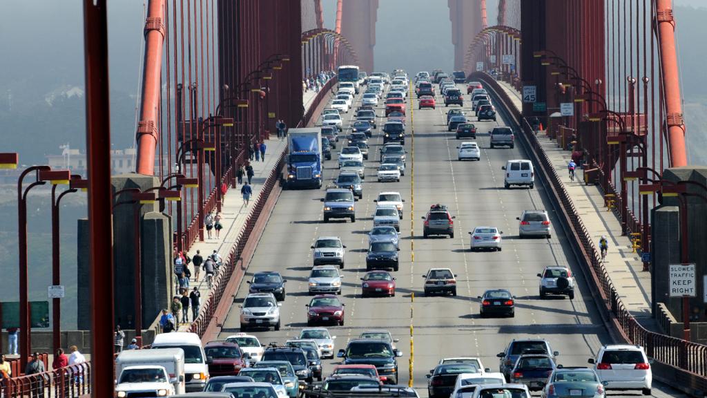 Golden Gate Bridge traffic
