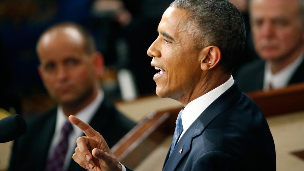 U.S. President Barack Obama delivers his State of the Union address to a joint session of the U.S. Congress on Capitol Hill in Washington, January 20, 2015.