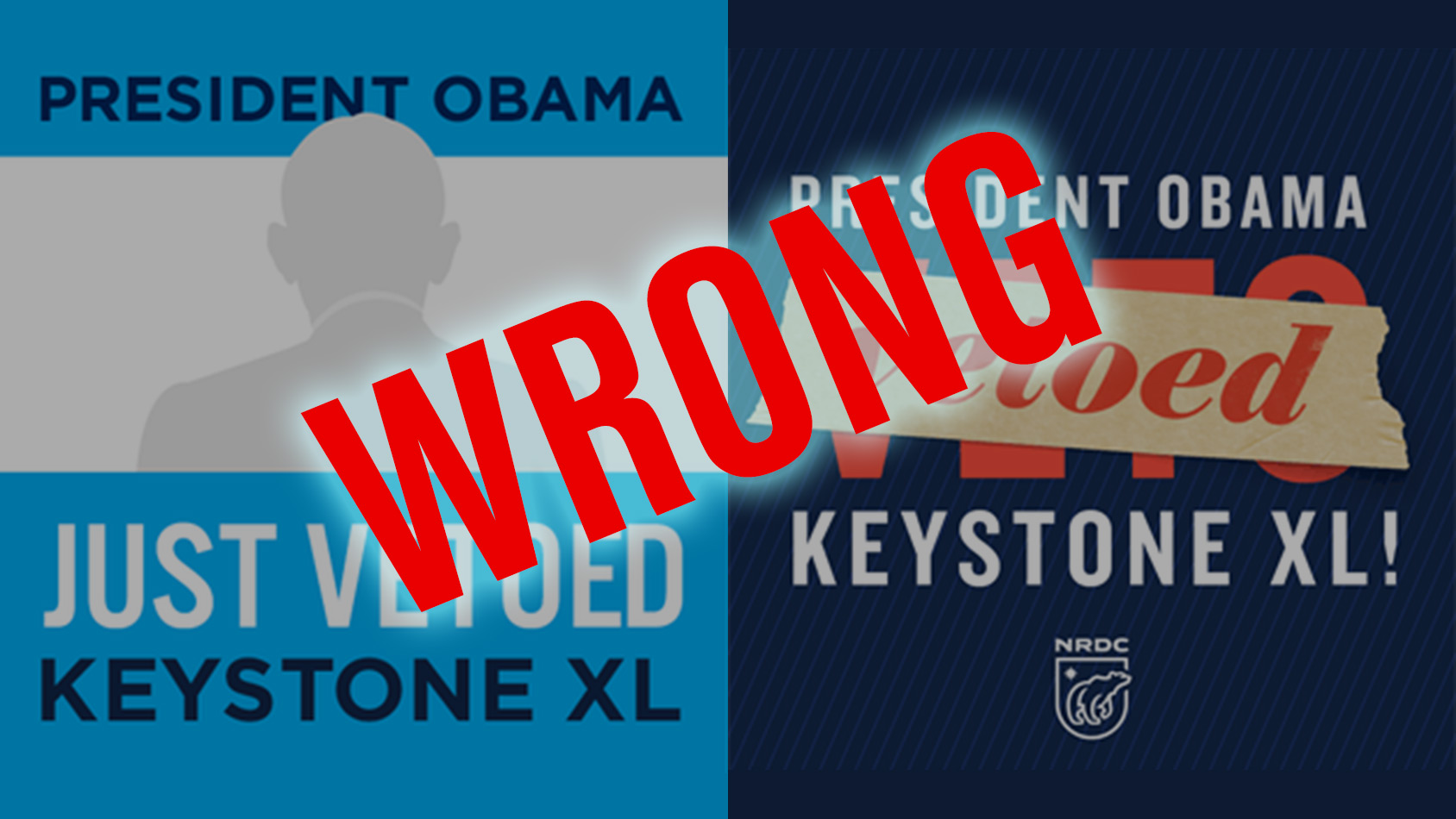 Obama vetoed Keystone? Wrong.