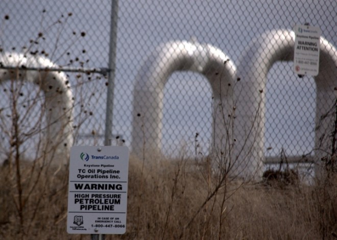 A TransCanada pipeline pump station in Nebraska. TransCanada is the company looking to build the Keystone XL Pipeline.