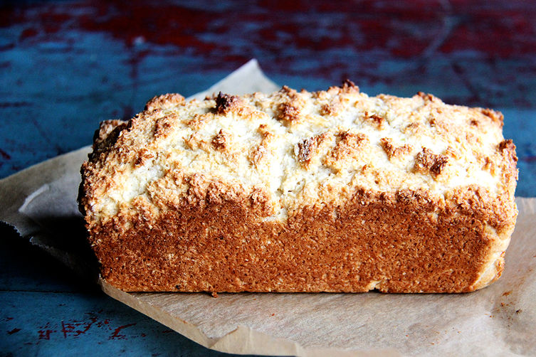 How to make coconut quick bread with Key lime curd Grist