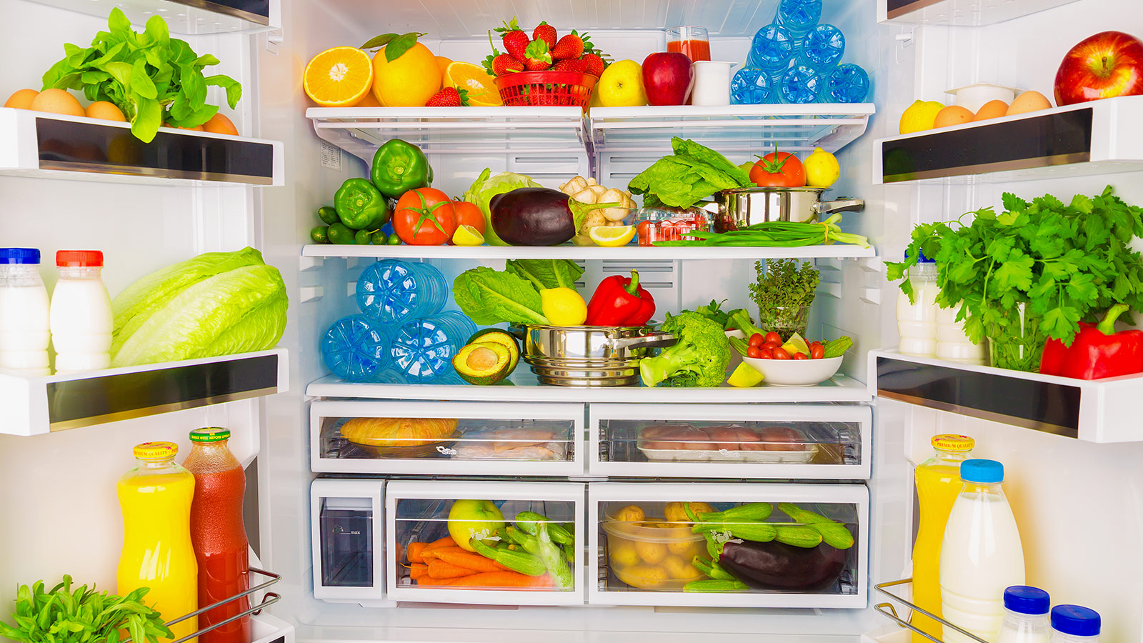 Interior of refrigerator