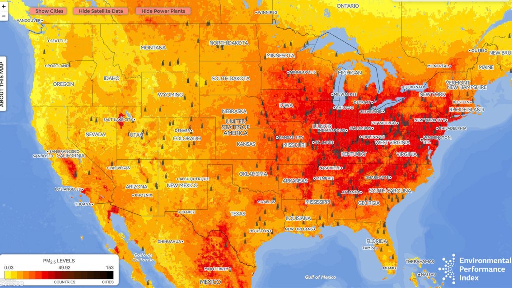 How dirty is your air? This map shows you