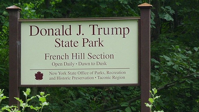 sign for Donald J. Trump State Park