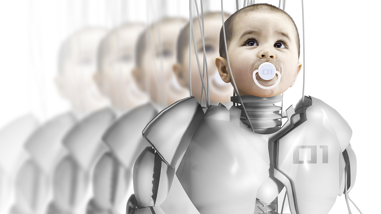 Child robot, creating clones, genetic engineering