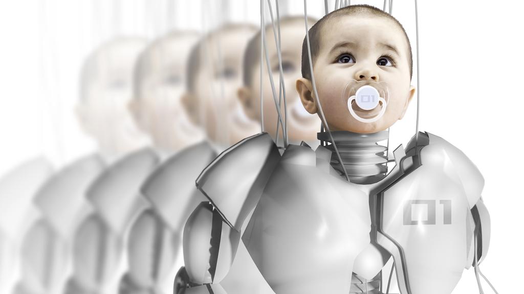 Child robot, creating clones, genetic engineering