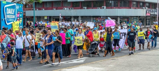 Fiji march