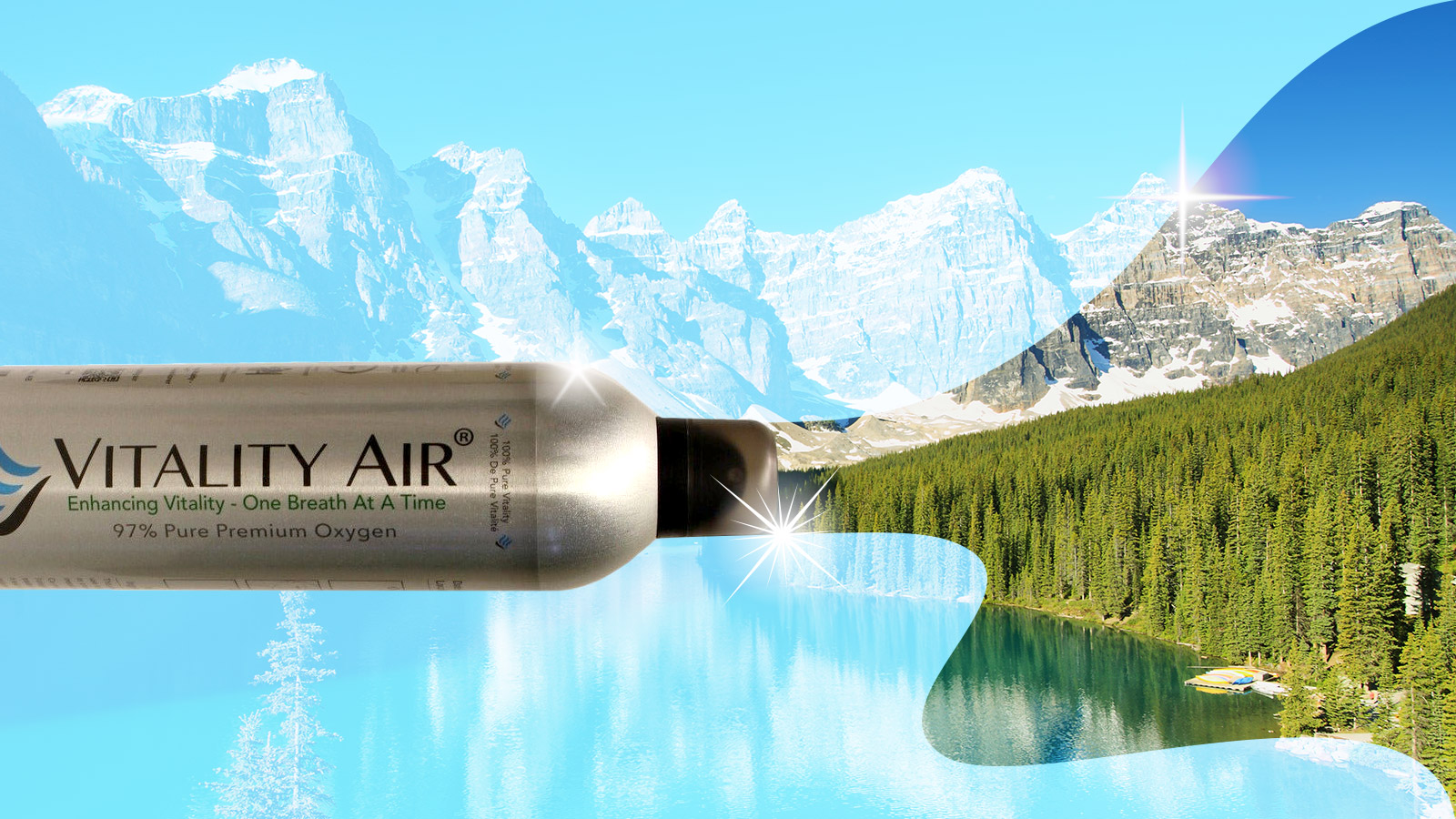Vitality water and Canadian Rockies