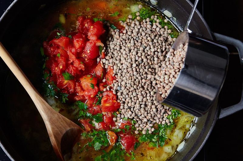 Regular green lentils are still special to us.