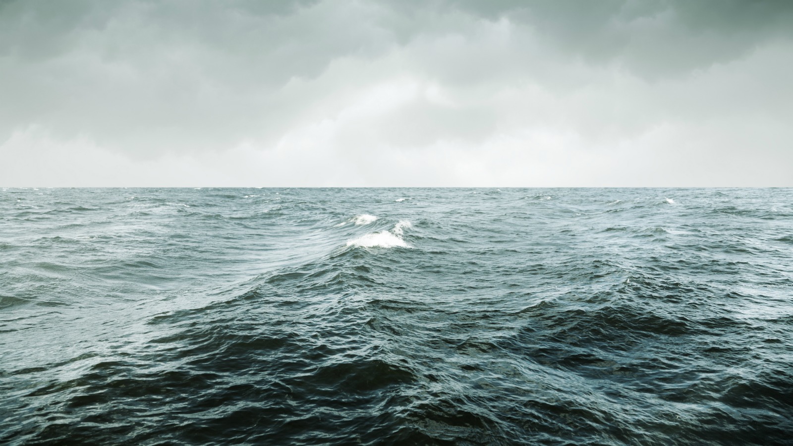 What happens when ocean water evaporates?