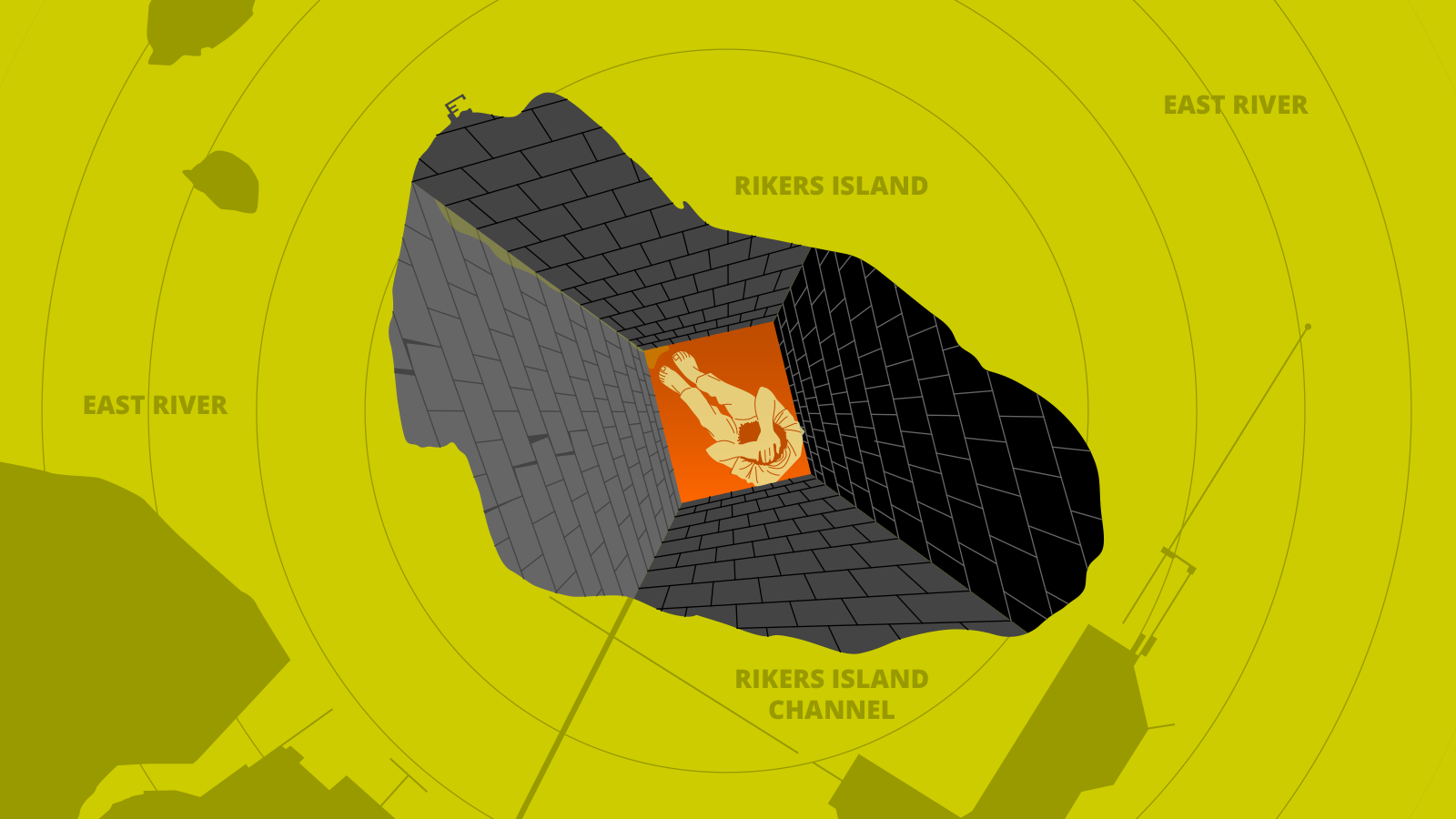rikers island cell size