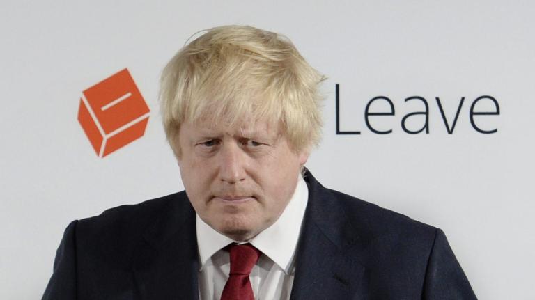 Vote Leave campaign leader Boris Johnson prepares to speak at the group's headquarters in London, Britain June 24, 2016.