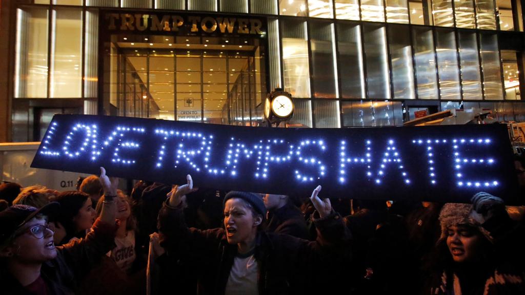 Protest outside Trump Tower