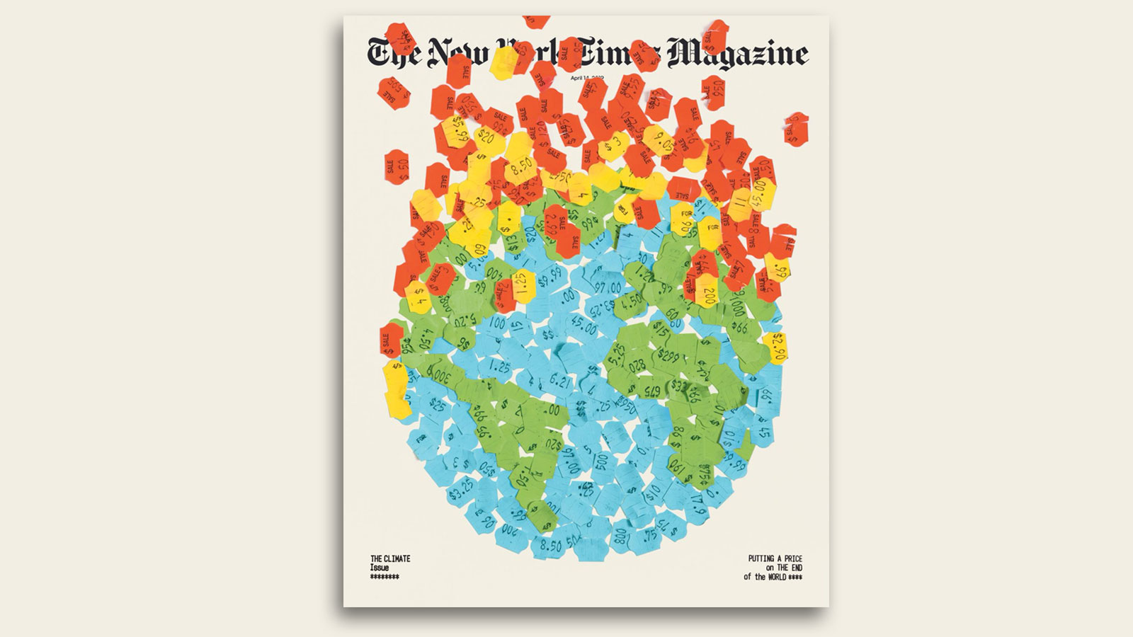 The cover for NYT Magazine's climate change issue is 🔥 Grist