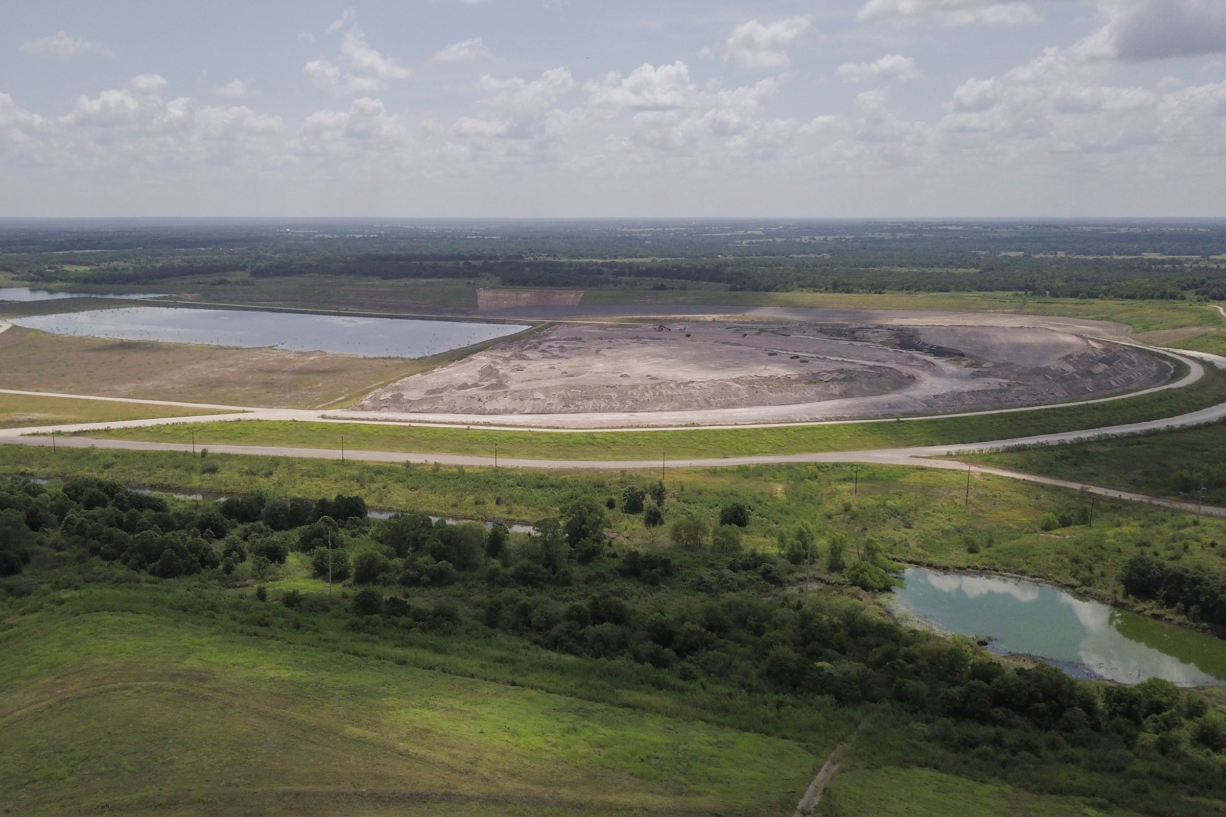 Texas signed off on the restoration of this old coal mine. Now a leaky