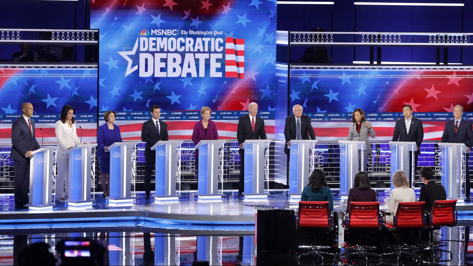 Climate change gets a single question at the fifth Democratic debate ...