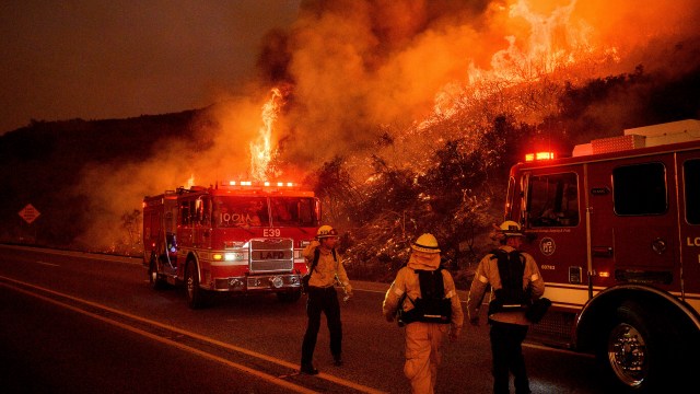 fire in Los Padres National Forest