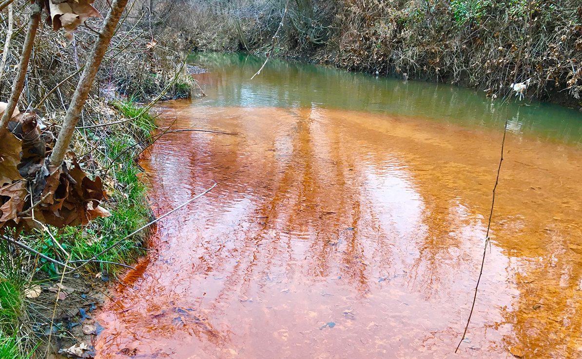 Coal pollution turned an Appalachian creek orange. Locals are using it