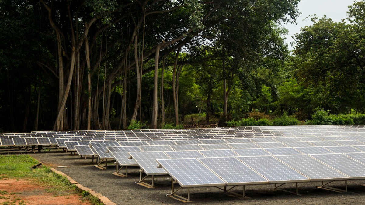 Solar Panels in Auroville, India