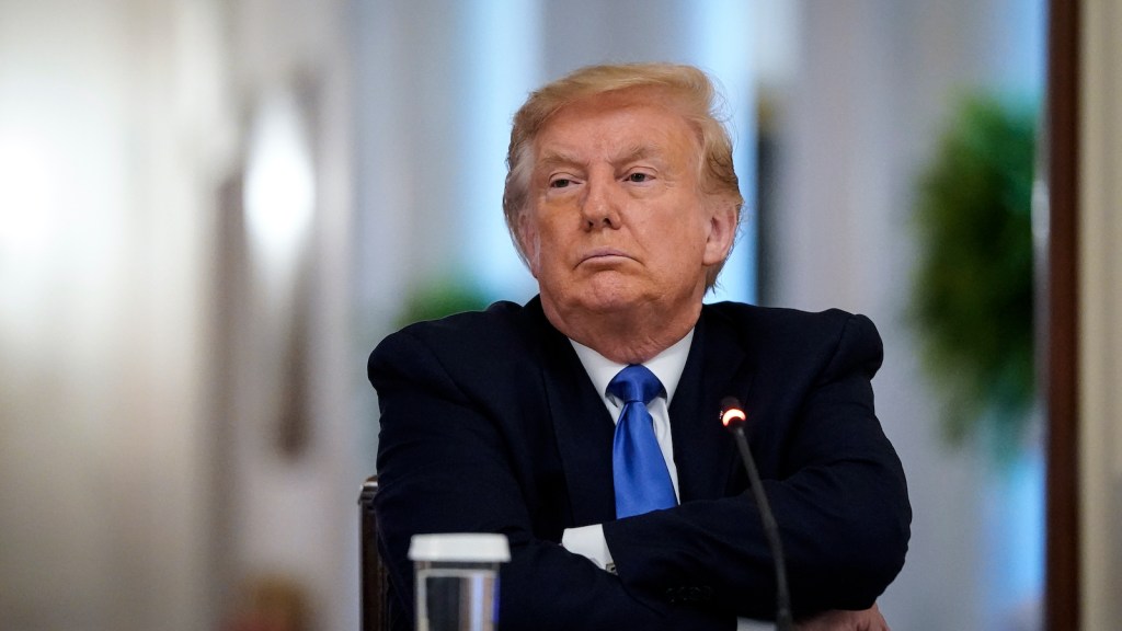 President Trump Participates In Roundtable Discussion On Law Enforcement