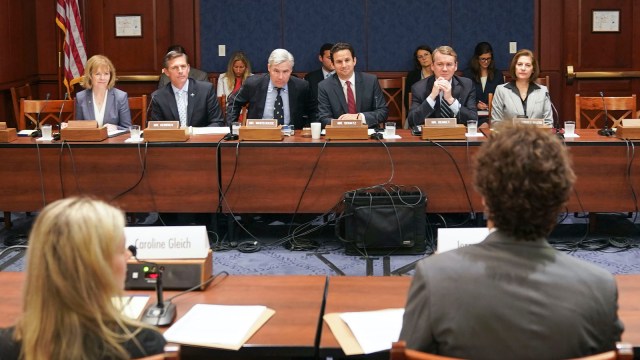 The Senate Committee on the Climate Criss holds a hearing.
