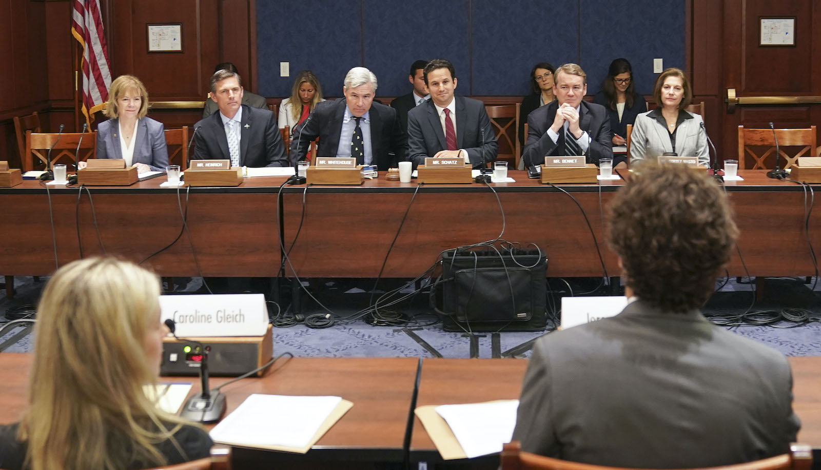The Senate Committee on the Climate Criss holds a hearing.