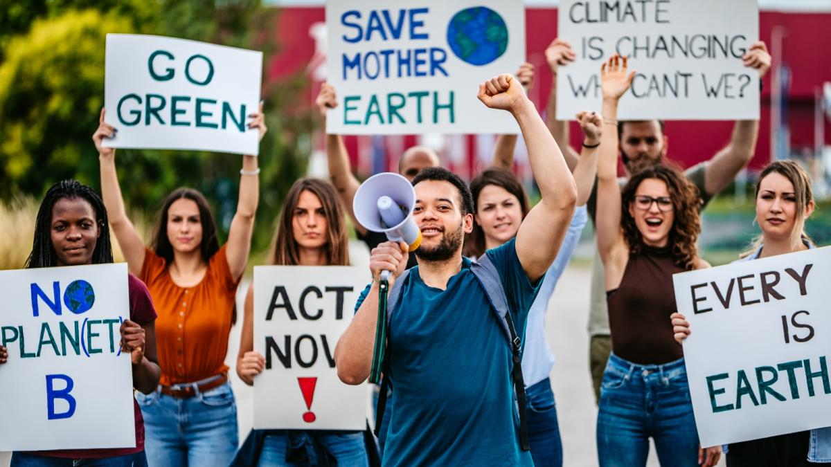 Young climate activists and voters