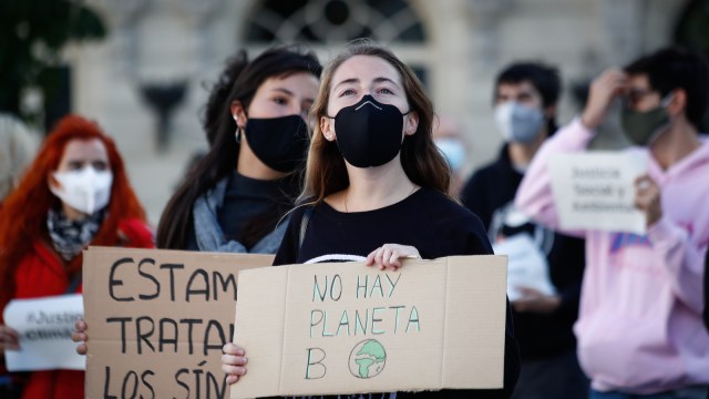 Demonstrations For Climatic Change In Madrid