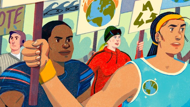 Athletes fight climate change