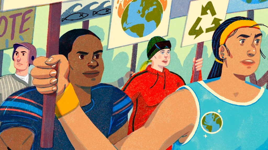 Athletes fight climate change