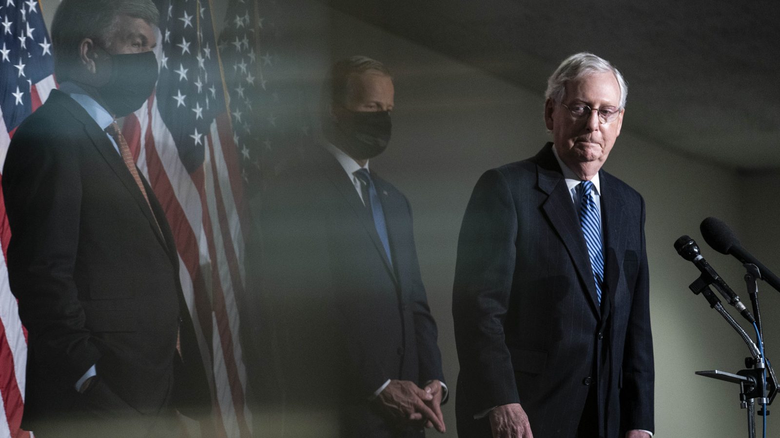 Mitch McConnell looking glum
