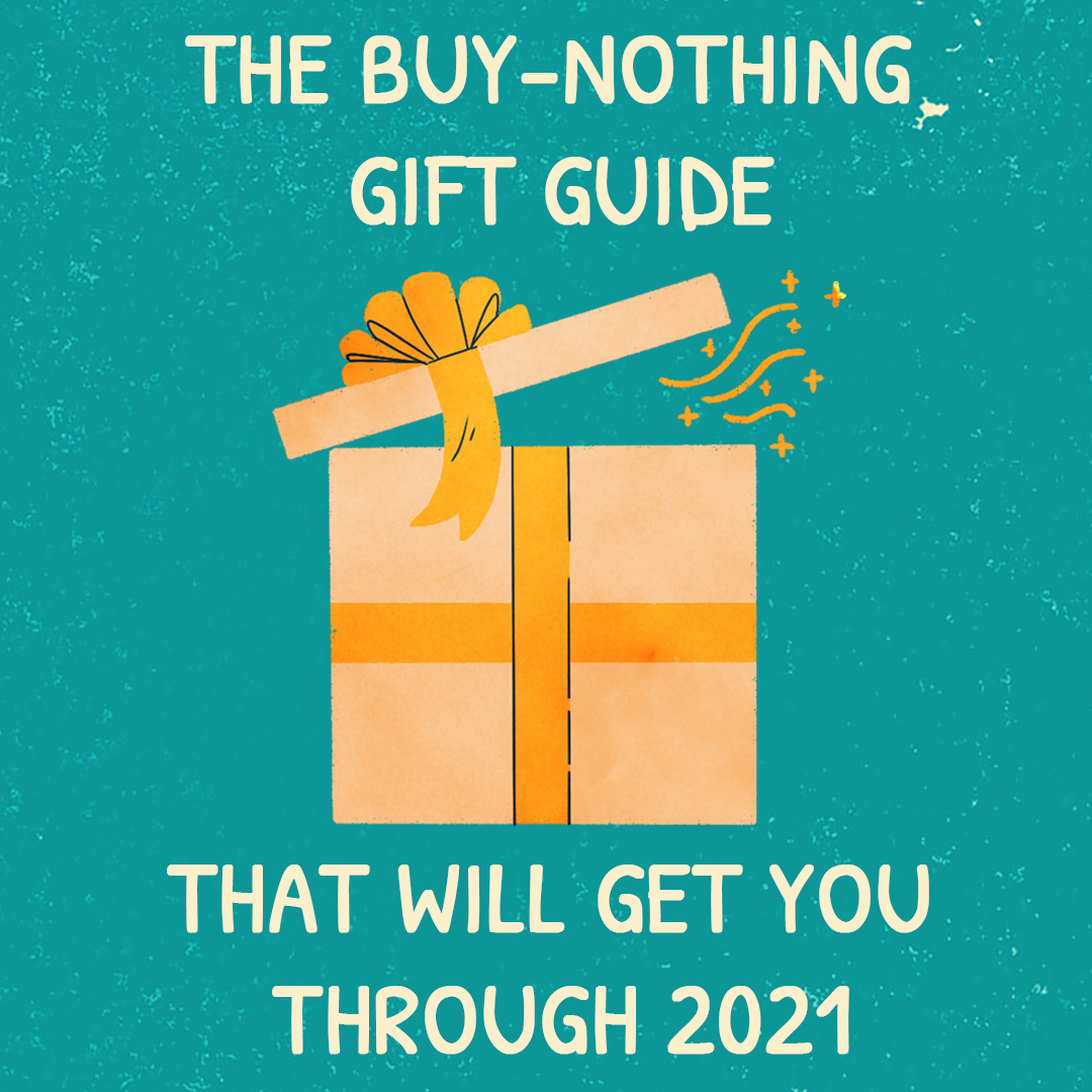 Nothing gift. Buy nothing Day poster. Gathering Gift.