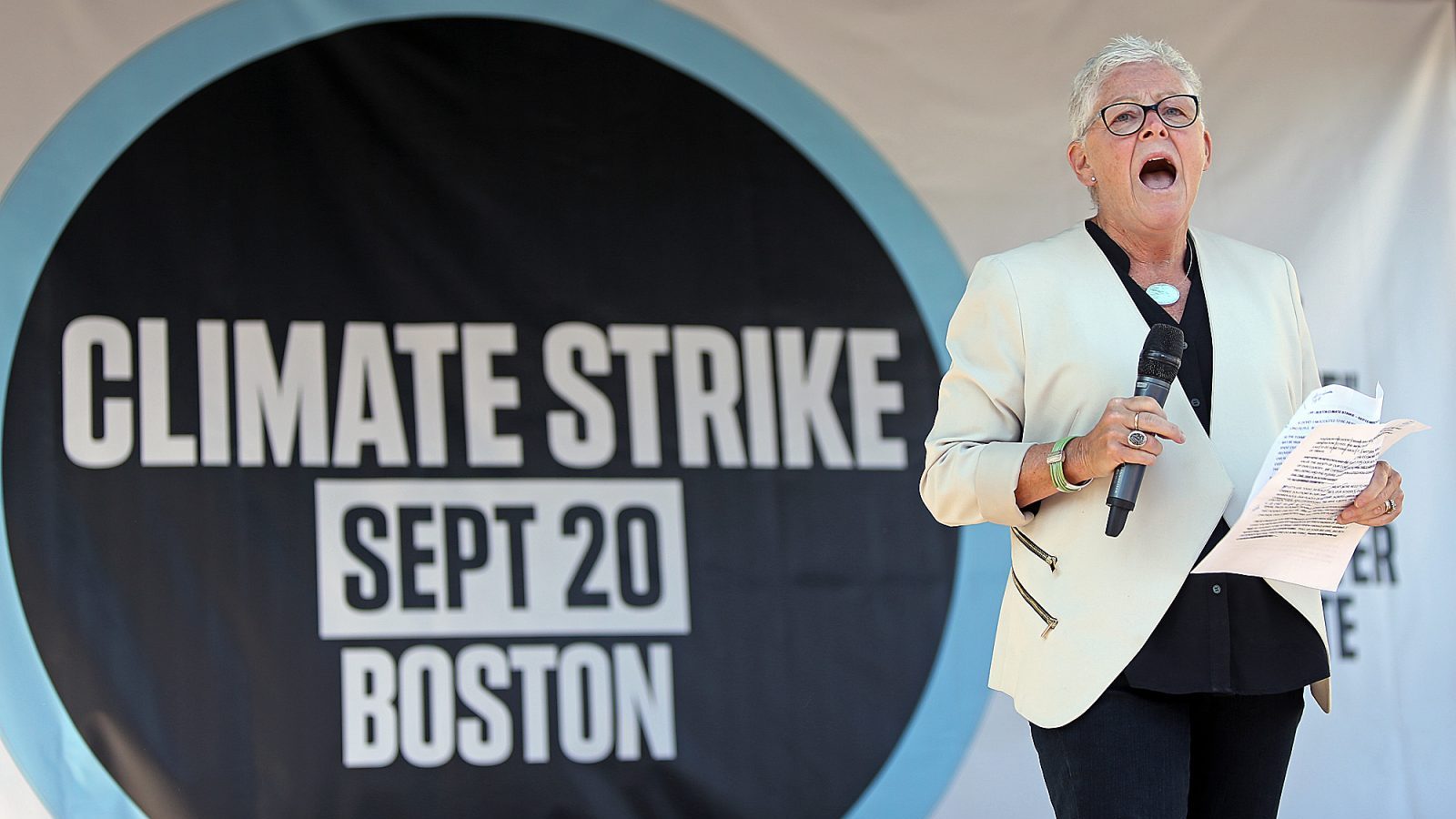 gina mccarthy boston climate strike 2019