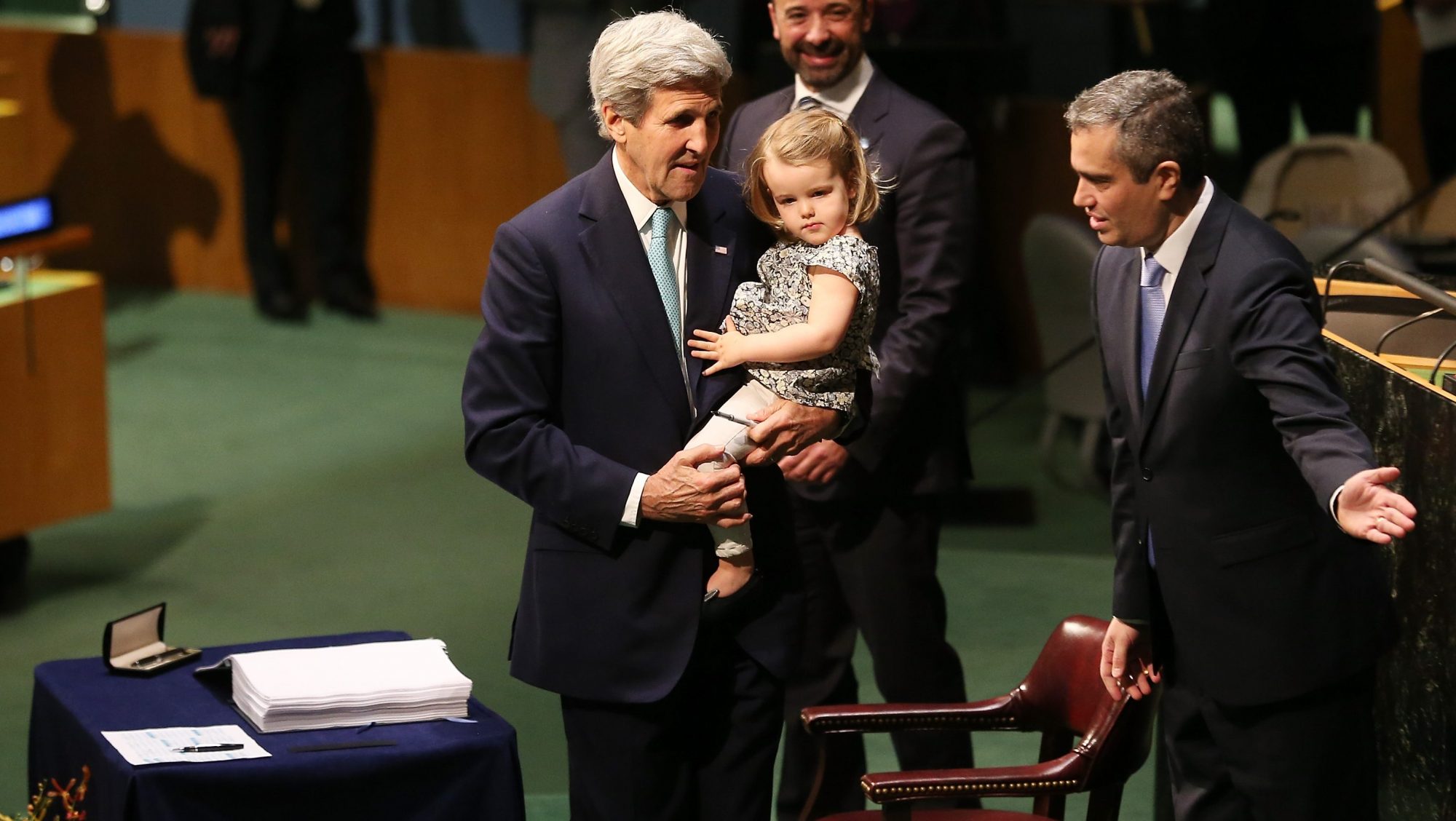 John Kerry Paris Agreement signing 2016