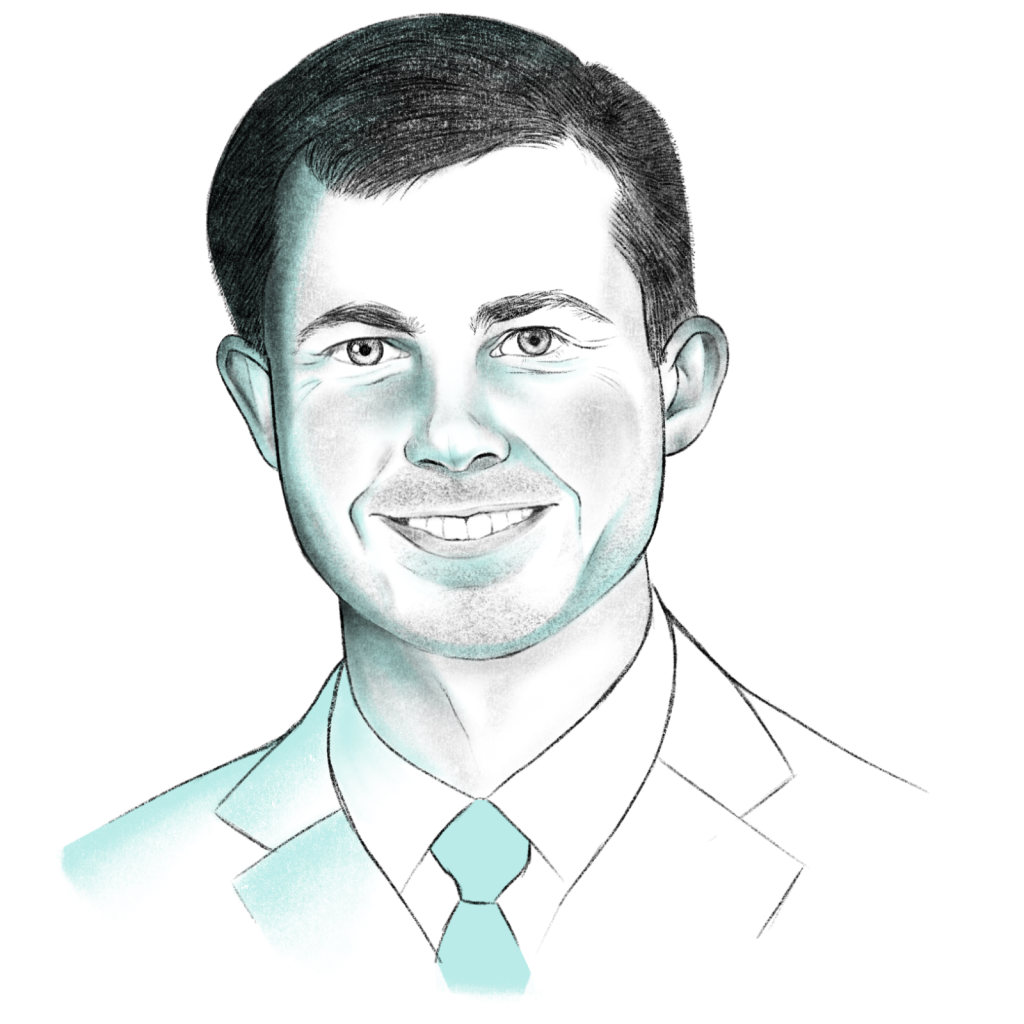 Pete Buttigieg illustration