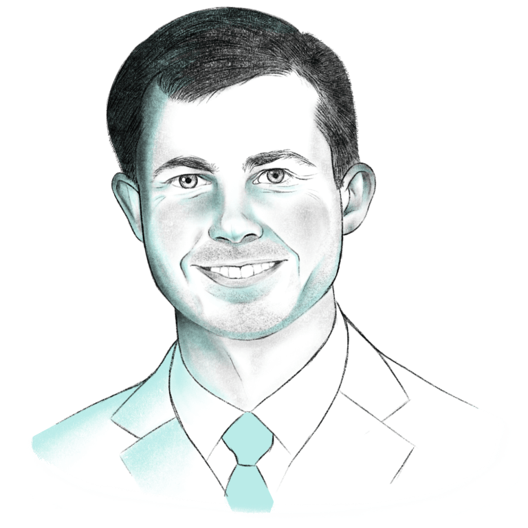 Pete Buttigieg illustration