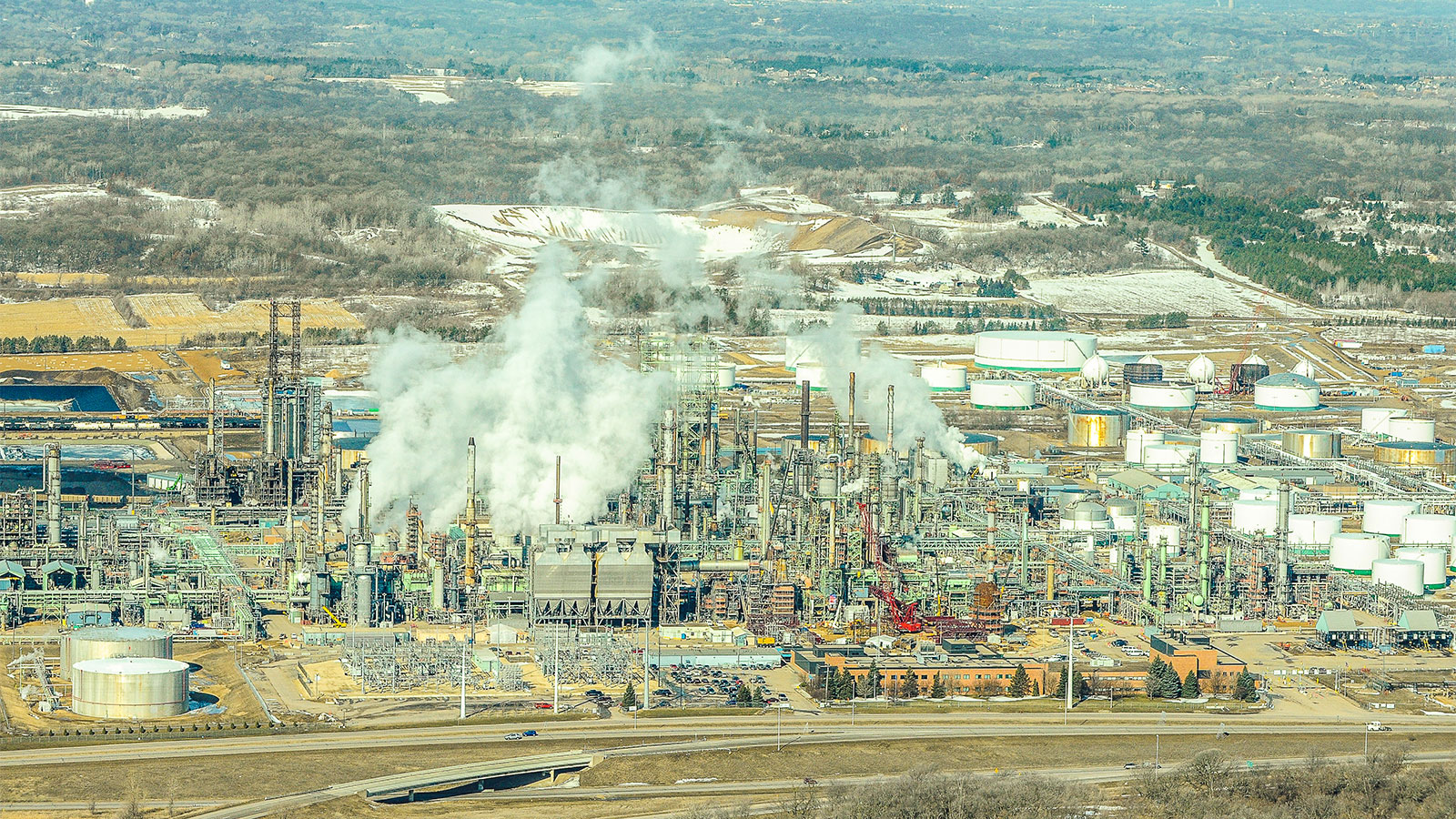 Aerial photo 'Pine Bend' Koch Oil refinery