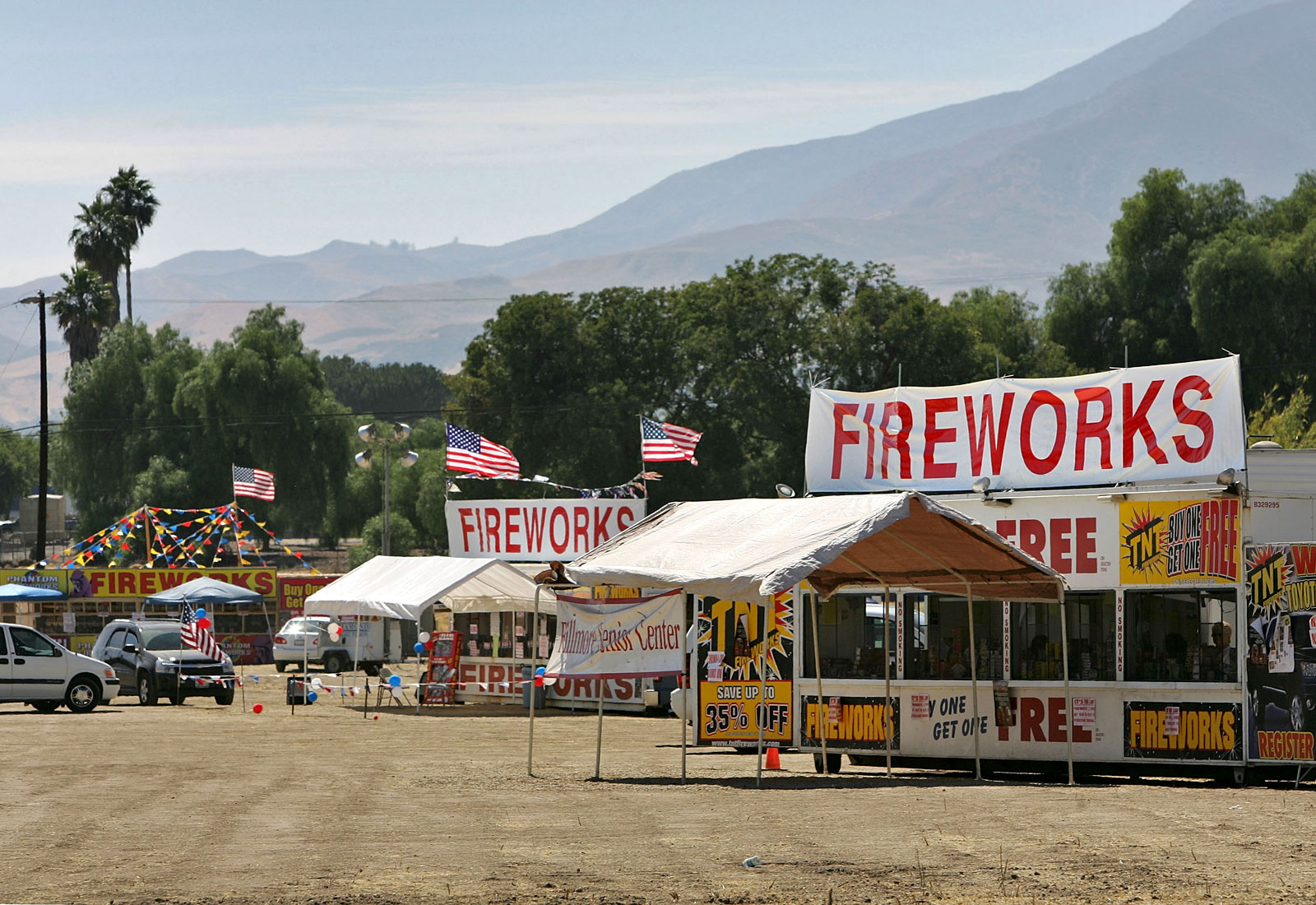 Fireworks being sold in California during a drought