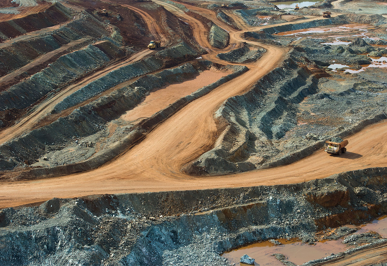 Aerial photo of a nickel mine