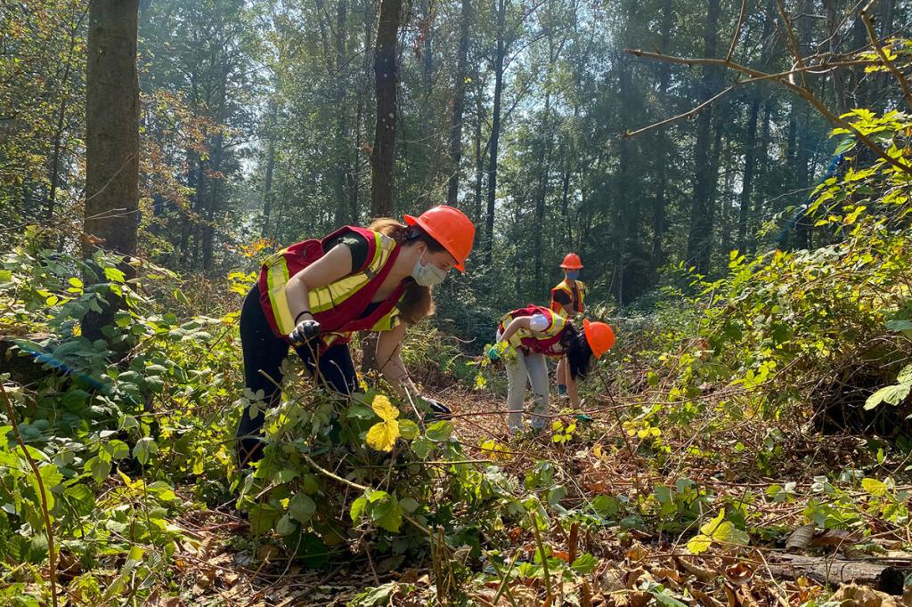 students wetland restoration