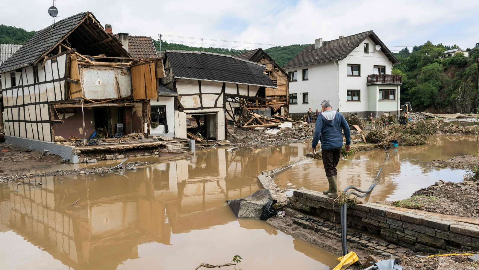 Germany flood from heavy rains